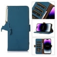 thumbnail image 1 of SaniMore for iPhone 14 6.1" Magnetic Flip Wallet Case, PU Leather Case with Card Slot & Multi-Angle Kickstand Shockproof Protective Case for iPhone 14 Women Men, Blue, 1 of 7