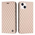 thumbnail image 1 of SaniMore for iPhone 14 6.1" Magnetic Flip Wallet Embossing Case, Premium PU Leather Case with 2 Card Slots & Multi-Angle Kickstand Full Body Protective Case for Ladies Men, Pink, 1 of 8