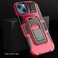 thumbnail image 1 of SaniMore for iPhone 14 6.1" Multi-Functional Magnetic Case, Rugged PC Back with Car Mount & 360° Rotating Kickstand Military Grade Shockproof Protective Case for iPhone 14, Red, 1 of 8