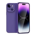 thumbnail image 1 of SaniMore for iPhone 14 Case, Silicone Phone Cover [Military Grade Drop Protection] [Anti-Scratch Microfiber Lining] Silicone Ultra Slim Shockproof for iPhone 14, Darkpurple, 1 of 12