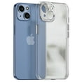 thumbnail image 1 of SaniMore for iPhone 14 Lens Protection Case Lightweight Clear Frosted Rugged PC, All-Inclusive [Not Yellowing Technology] Full Body Shockproof Protective Cover for iPhone 14, Silver, 1 of 8