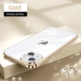 thumbnail image 1 of SaniMore for iPhone 14 Plus 6.7" 2022 Case, Plating Nano Shockproof Anti-fall Shell Lens All-inclusive [Camera Film] Anti-scratch Crystal-clear Back Thin Lightweight Cover For iPhone 14 Plus, Gold, 1 of 9