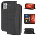 thumbnail image 1 of SaniMore iPhone 14 Plus 6.7" 2022 Case, Removeable Hand Lanyard, Wallet Cover [Card Slots Cash Pocket] Kickstand Shockprof TPU PU Leather Folio Magnetic Drop-proof Full Protective Shell, Black, 1 of 8