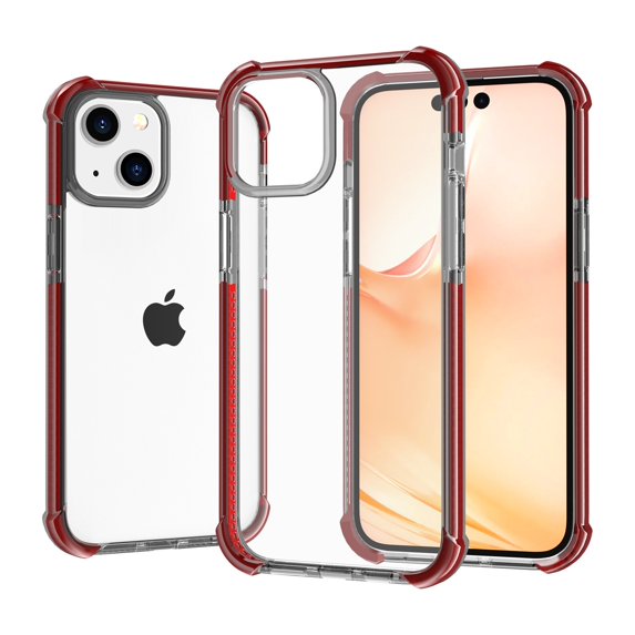 SaniMore for iPhone 14 Plus 6.7" 2022 Case, Ultra-clear Rugged Acrylic Backplane Shockproof Anti-fall Slim Lightweight Anti-scratch Anti-slip Cover For iPhone 14 Plus, Brown