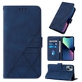 thumbnail image 1 of SaniMore for iPhone 14 Plus 6.7" Case Wireless Charging Support, Magnetic Flip Wallet Card Holder PU Leather Cover Built-in Kickstand & Wrist Strap Full Body Protective Shell, Darkblue, 1 of 9