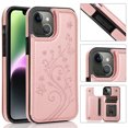 thumbnail image 1 of SaniMore for iPhone 14 Plus 6.7" Magnetic Wallet Case, PU Leather Case with Card Slot & Kickstand Shockproof Protective Case for iPhone 14 Plus Women Ladies, Rosegold, 1 of 9