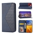 thumbnail image 1 of SaniMore for iPhone 14 Plus 6.7" PU Leather Case RFID Blocking, Magnetic Closure Flip Wallet Cover with Wrist Strap Card Slot & Multi-Angle Kickstand All-Inclusive Protective Shell, Blue, 1 of 10