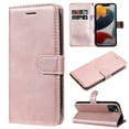 thumbnail image 1 of SaniMore for iPhone 14 Plus Case, with RFID Blocking [2 Card Slots] PU Leather Cover with Detachable Hand Strap Flip Kickstand Magnetic Wallet Cover for iPhone 14 Plus, Rosegold, 1 of 9