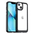 thumbnail image 1 of SaniMore for iPhone 14 Plus Lightweight Transparent Case, Rugged Clear PC Back & TPU Bumper [Not Yellowing Technology] Heavy Duty Full Body Protective Case for iPhone 14 Plus, Black, 1 of 8