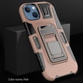 thumbnail image 1 of SaniMore for iPhone 14 Plus Multi-Functional Magnetic Case, Rugged PC Back with Car Mount & 360° Rotating Kickstand Military Grade Shockproof Protective Case for iPhone 14 Plus, Pink, 1 of 8