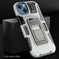 thumbnail image 1 of SaniMore for iPhone 14 Plus Multi-Functional Magnetic Case, Rugged PC Back with Car Mount & 360° Rotating Kickstand Military Grade Shockproof Protective Case for iPhone 14 Plus, White, 1 of 8