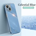 thumbnail image 1 of SaniMore for iPhone 14 Plus Ultra-Thin Electroplated Camera Protection Case, Rugged PC Back Anti-Fingerprint Shockproof Heavy Duty Protective Case for iPhone 14 Plus Women Men, Blue, 1 of 7