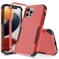 thumbnail image 1 of SaniMore for iPhone 14 Pro 3-Layer Shock Absorbing Case, Rugged PC Back & Flexible TPU Anti-Fingerprint Military Grade Shockproof Heavy Duty Protective Cover for iPhone 14 Pro, Red/Black, 1 of 5