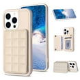 thumbnail image 1 of SaniMore for iPhone 14 Pro (6.1" 2022) Case, Flip PU Leather Diamond-Shaped with Built-in Card Slots, Kickstand and Shockproof Anti-drop Phone Case for iPhone 14 Pro Wallet Shell, Beige, 1 of 7