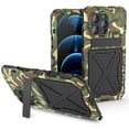 thumbnail image 1 of SaniMore for iPhone 14 Pro 6.1" 2022 Case, Heavy Duty Protective 3-layer with Wireless Charing Hidden Kickstand Military-grade Anti-drop Shockproof Rugged Cover for iPhone 14 Pro 6.1 inch, Green, 1 of 7