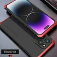 thumbnail image 1 of SaniMore for iPhone 14 Pro 6.1" 2022 Case, Heavy Duty Protective Alloy Frame Rugged Frosted PC Backplane Drop Resistant Shockproof Anti-scratch Slim Lightweight Hybird Case, Blackred, 1 of 8