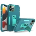 thumbnail image 1 of SaniMore for iPhone 14 Pro 6.1" 2022 Case, Hidden Bracket Magnetic Car Holder Dust Cover 3-layer Heavy Duty Protective Rugged Anti-fall Shock Absorption CoverFor iPhone 14 Pro, Blue, 1 of 4