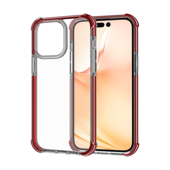 SaniMore for iPhone 14 Pro 6.1" 2022 Case, Ultra-clear Rugged Acrylic Backplane Shockproof Anti-fall Slim Lightweight Anti-scratch Anti-slip Cover For iPhone 14 Pro, Brown