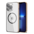 thumbnail image 1 of SaniMore for iPhone 14 Pro 6.1" 2022 Transparent Magnetic Case, Rugged Clear PC Back & TPU Bumpers Case with Wireless Charging for iPhone 14 Pro Shockproof Protective Cover, Yellow, 1 of 9