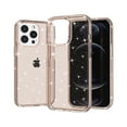 thumbnail image 1 of SaniMore for iPhone 14 Pro 6.1" Lightweight Glitter Case, Rugged Clear PC Back [Not Yellowing Technology] Full Body Protective Case for iPhone 14 Pro Women Ladies Girls, Gold, 1 of 7