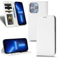 thumbnail image 1 of SaniMore for iPhone 14 Pro 6.1" Magnetic Flip Wallet Case, Soft TPU Internal Case with Card Slot & Multi-Angle Kickstand Shockproof Protective Case for Men Ladies, White, 1 of 7
