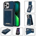thumbnail image 1 of SaniMore for iPhone 14 Pro 6.1" Magnetic Wallet Case, PU Leather Case with Card Slot & Multi-Angle Kickstand Shockproof Protective Case for iPhone 14 Pro Women Men, Blue, 1 of 7