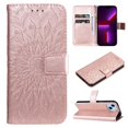 thumbnail image 1 of SaniMore for iPhone 14 Pro Case with Card Holder, Embossed Magnetic Wallet Soft TPU + PU Leather Cover with Practical Bracket + Detachable Hand Strap Shockproof Protective Shell, Rosegold, 1 of 7