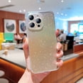 thumbnail image 1 of SaniMore for iPhone 14 Pro Case, Glitter Gradient Full Camera Lens Protection Luxury Plating Cute Bling Clear Shockproof Slim Phone Cover Shockproof Bumper for Women Girls for iPhone 14 Pro, Gold, 1 of 9