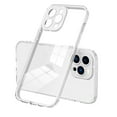 thumbnail image 1 of SaniMore for iPhone 14 Pro Case Ultra Slim Transparent [Never-Yellowing], Rugged PC & TPU Bumpers Cover Built-in Detachable Lens Protector Anti-Fall Shockproof Protective Shell, White, 1 of 8