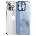 thumbnail image 1 of SaniMore for iPhone 14 Pro Lens Protection Case Lightweight Clear Frosted Rugged PC, All-Inclusive [Not Yellowing Technology] Full Body Shockproof Protective Cover for iPhone 14 Pro, Blue, 1 of 8