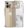 thumbnail image 1 of SaniMore for iPhone 14 Pro Lens Protection Case Lightweight Clear Frosted Rugged PC, All-Inclusive [Not Yellowing Technology] Full Body Shockproof Protective Cover for iPhone 14 Pro, Gold, 1 of 8