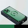 thumbnail image 1 of SaniMore for iPhone 14 Pro Magnetic Case with Wireless Charging, Rugged PC Case with Tempered Glass Camera Lens Protector & Dust Proof Net Shockproof Protective Cover, Darkgreen, 1 of 8