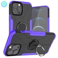 thumbnail image 1 of SaniMore for iPhone 14 Pro Max 6.7" 2022 Case, [360°Rotating Kickstand] [Magnetic Car Mount]Shockproof Anti-drop Tri-layer Matte Hybird Rugged Heavy Duty Protective Shell For iPhone 14 Pro Max, Purple, 1 of 14