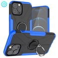 thumbnail image 1 of SaniMore for iPhone 14 Pro Max 6.7" 2022 Case, [360°Rotating Kickstand] [Magnetic Car Mount]Shockproof Anti-drop Tri-layer Matte Hybird Rugged Heavy Duty Protective Shell For iPhone 14 Pro Max, Blue, 1 of 14