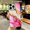 thumbnail image 1 of SaniMore for iPhone 14 Pro Max 6.7" 2022 Case with 360 Rotating Ring Bracket, Unique Fashion Marble Print Pattern Soft TPU Slim Fit Protective Shockproof Stylish Girly Stand Phone Case, Gray, 1 of 7