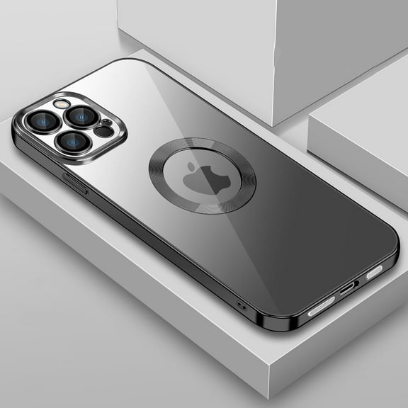 SaniMore for iPhone 14 Pro Max 6.7" 2022 Case with Lens Flim + Dust Cover Anti-greasy Anti-fingriprint All-inclusive Drop Resistant Ultra-thin Rugged Electroplated Case For iPhone 14 Pro Max, Black