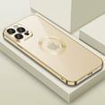 thumbnail image 1 of SaniMore for iPhone 14 Pro Max 6.7" 2022 Case with Lens Flim + Dust Cover Anti-greasy Anti-fingriprint All-inclusive Drop Resistant Ultra-thin Rugged Electroplated Case For iPhone 14 Pro Max, Gold, 1 of 7
