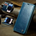 thumbnail image 1 of SaniMore for iPhone 14 Pro Max (6.7" 2022) Case, PU Leather Auto-magnet Full Protection Flip Kickstand Card & Cash Slots, Retro Shockproof Anti-fall Wallet Business Shell, Blue, 1 of 8