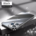 thumbnail image 1 of SaniMore for iPhone 14 Pro Max 6.7" 2022 Case, Plating Nano Shockproof Anti-fall Shell Lens All-inclusive [Camera Film] Anti-scratch Crystal-clear Thin Lightweight Cover For iPhone 14 Pro Max, Black, 1 of 9