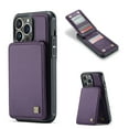 thumbnail image 1 of SaniMore for iPhone 14 Pro Max 6.7" 2022 Case, Wallet with Credit Card Holder, Premium PU Leather Magnetic Clasp Kickstand RFID Blocking Shockproof Slim Anti-fall Cover, Purple, 1 of 12
