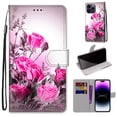 thumbnail image 1 of SaniMore for iPhone 14 Pro Max 6.7 "2022 PU Leather Case with Card Slots Detchable Lanyard Color Painting Luxury Pattern Flip Kickstand Shcokproof Wallet Case for iPhone 14 Pro Max 6.7", Cat, 1 of 8
