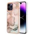thumbnail image 1 of SaniMore for iPhone 14 Pro Max 6.7" Electroplated Marble Case, Clear Magnetic Case for iPhone 14 Pro Max Rugged PC & Soft TPU Transparent Cover with Wireless Charging, Rosegold, 1 of 8