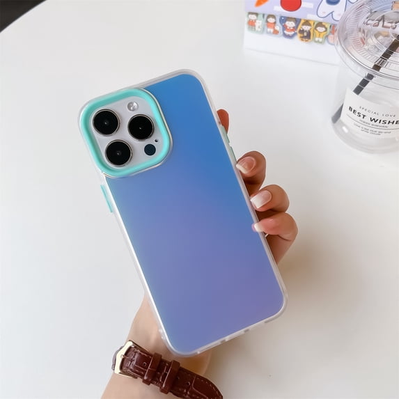 SaniMore for iPhone 14 Pro Max 6.7" Laser Frosted Case, Flexible TPU Anti-Fingerprint Anti-Scratch Heavy Duty Full Body Protective Case for iPhone 14 Pro Max Women Men, Mint