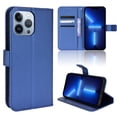 thumbnail image 1 of SaniMore for iPhone 14 Pro Max 6.7" PU Leather Case, Magnetic Closure Flip Wallet Cover with Wrist Strap Card Slot & Adjustable Kickstand All-Inclusive Protective Shell, Blue, 1 of 8