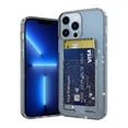thumbnail image 1 of SaniMore for iPhone 14 Pro Max 6.7" Translucent Glitter Case, Rugged PC Back & Soft TPU Bumpers Case with Card Slot Shockproof Protective Case for iPhone 14 Pro Max Women Ladies Girls, Black, 1 of 8