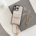 thumbnail image 1 of SaniMore for iPhone 14 Pro Max 6.7" Wallet Case, PU Leather Case with Kickstand Card Slot & Metal Chain Shoulder Strap Shockproof Protective Case for 14 Pro Max Women Girls Ladies, Gold, 1 of 10