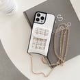 thumbnail image 1 of SaniMore for iPhone 14 Pro Max 6.7" Wallet Case, PU Leather Case with Kickstand Card Slot & Metal Chain Shoulder Strap Shockproof Protective Case for 14 Pro Max Women Girls Ladies, White, 1 of 10