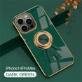 thumbnail image 1 of SaniMore for iPhone 14 Pro Max All-Inclusive Electroplating Silicone Magnetic Case, Three Dimensional Astronaut Case with Car Mount & Ring Kickstand Shockproof Protective Cover, Darkgreen, 1 of 12