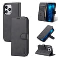 thumbnail image 1 of SaniMore for iPhone 14 Pro Max Case Magnetic Closure Wallet [RFID Blocking], Premium PU Leather Cover with Kickstand & Card Slot Full Body Protective Shell for Samsung iPhone 14 Pro Max, Balck, 1 of 8