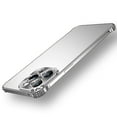 thumbnail image 1 of SaniMore for iPhone 14 Pro Max Case, Metal Backplane Framless Design Drop Resistant Slim Fit Anti-greasy Anti-Fingerprint Shockproof Lightweight Skin-feel Shell for iPhone 14 Pro Max, Silver, 1 of 9